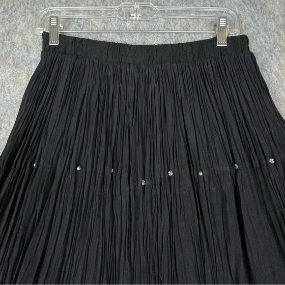 Stonebridge NWT Vtg Pleated Western Prairie Core Witchy Petite Full Skirt Sz MP - Picture 5 of 12
